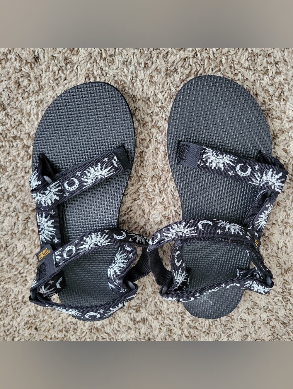 Teva Original Universal Celestial Shoes Sandals Black White Silver Sun Moon 8